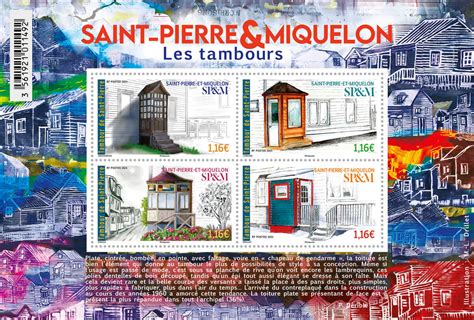 Bloc De Timbres Saint Pierre Et Miquelon Les Tambours La