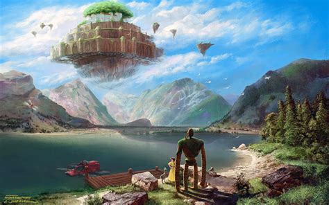 Laputa Castle In The Sky Over Achensee Wp By Fantasio On Deviantart