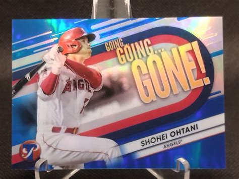 大谷翔平 75枚限定 ゴーンヌ ブルー 2023 TOPPS PRISTINE GOING GOING GONE SHOHEI OHTANI