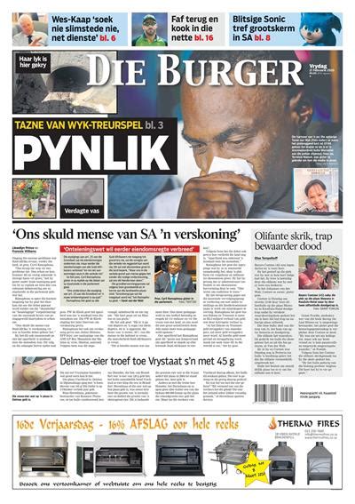 Die Burger 2020 Se Voorblaaie Netwerk24