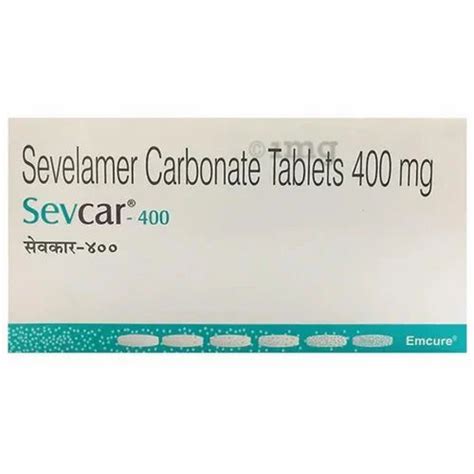 Sevalomer Carbonate Sevcar At Rs Stripe Sevelamer Carbonate