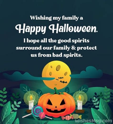 A Happy Halloween Card With A Pumpkin And Candy