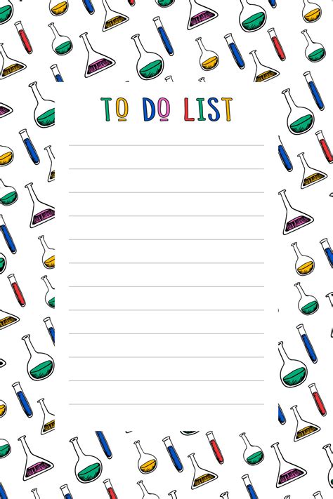 Test Tube Template Vector Image To Do List 12973936 Vector Art At Vecteezy