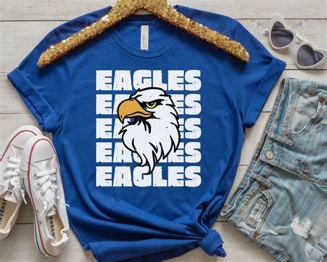 Eagle Mascot Shirt Eagles Game Day Shirt Eagles School Shirt Etsy
