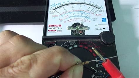 Multimetro Analogico Escala De Resistencia Youtube