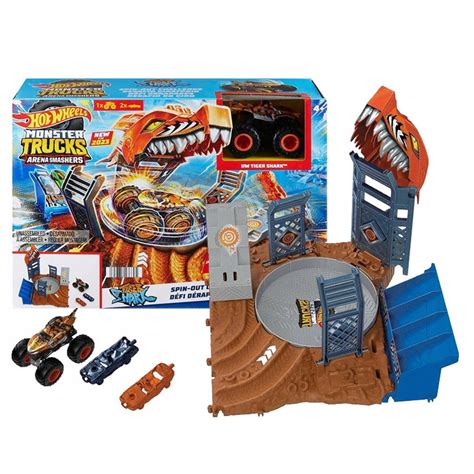 Hot Wheels Monster Trucks Hnb Arena Smasher Tiger Shark Oyun Seti