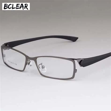 Bclear New Style Men Eyeglasses Frame High End Business Male Eye Metal Spectacle Frames