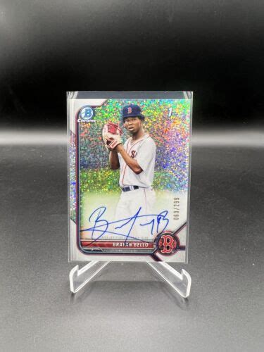 2022 Bowman Chrome Prospect Speckle Refractor 299 Brayan Bello CPA BB