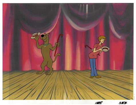 13 Ghosts Animation Cel Me And My Shadow Demon Scooby And Shaggy Dancing Art And Collectibles