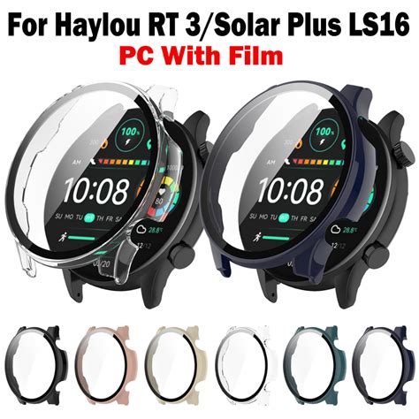 Para Haylou Rt Solar Plus Ls Capa Completa Duro Pc Filme Temperado