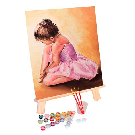 Balerina Baby 40x50 Cm Sasiu Inclus Picturi Pe Numere Dego Ro