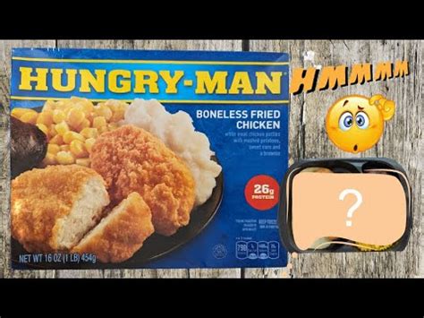 Hungry Man Boneless Fried Chicken Frozen Meal Quick Review Youtube