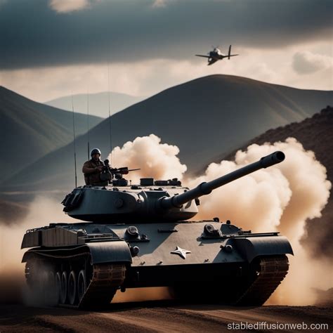 Flying Tank Concept Stable Diffusion Online