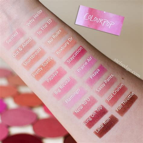 Colourpop Pressed Powder Blush Swatches Stefs Edge