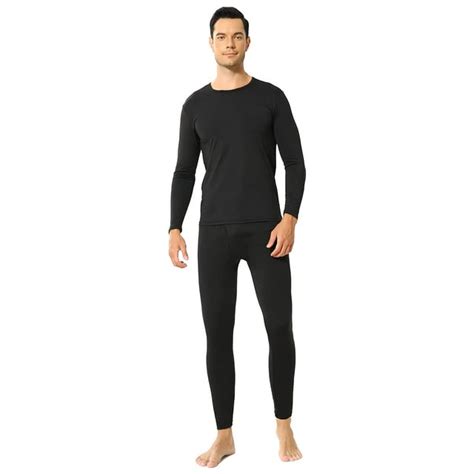 Mens Xl Thermal Underwear Set Fleece Long Johns Top And Bottom Shirts For Extreme Cold Winter