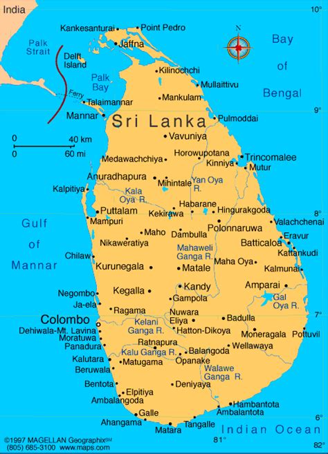 Sri Lanka Map Showing Sri Lanka Beaches Sri Lanka Beach Sri Lanka