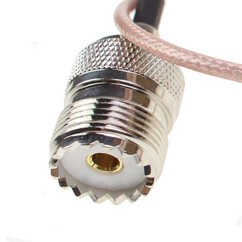 5x UHF SO239 Female PL259 To SMA Male Plug Crimp RG316 Cable Pigtail