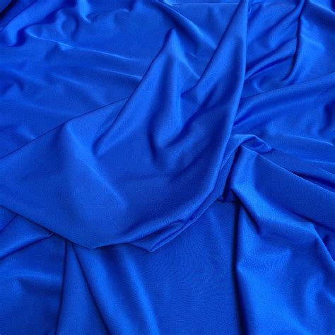 Buy Thimbles Fabrics M Royal Blue Spandex Plain Lycra Fabric Way