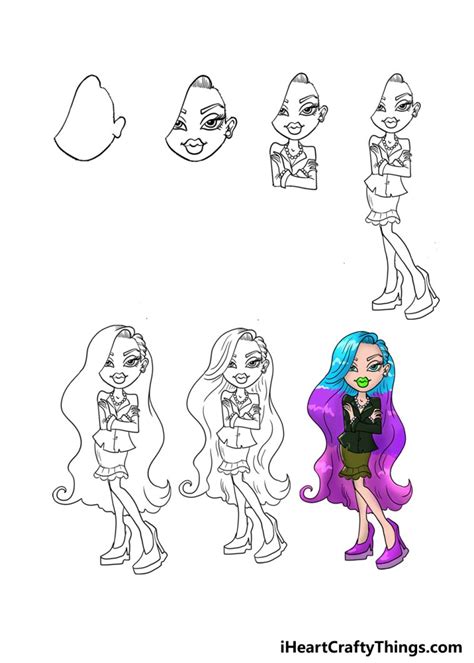 How To Draw A Bratz Doll Step By Step