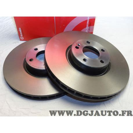 Paire disques de frein avant ventilé 342mm diametre Brembo 09D52913