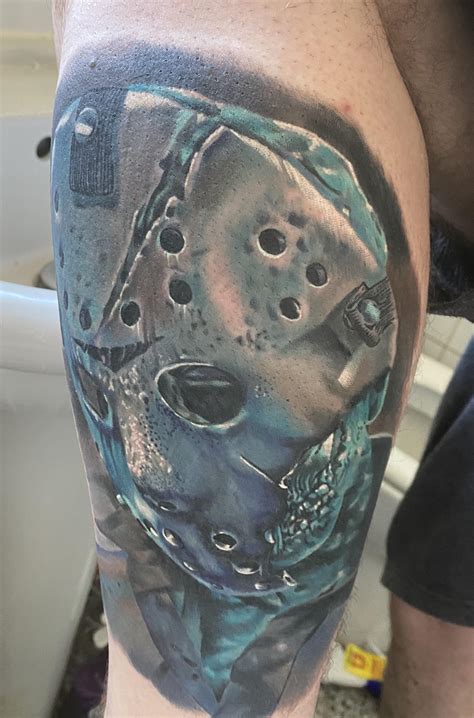 Jason Voorhees Tattoo Done By Jack Black Kraken In Manchester