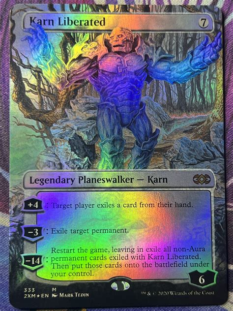 Karn, Liberated 2XM Extended Art Foil – Bootleg Mage