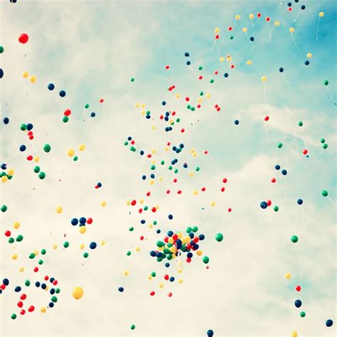 Balloons Over A Retro Sky Stock Photo By Andrekaphoto 73719027