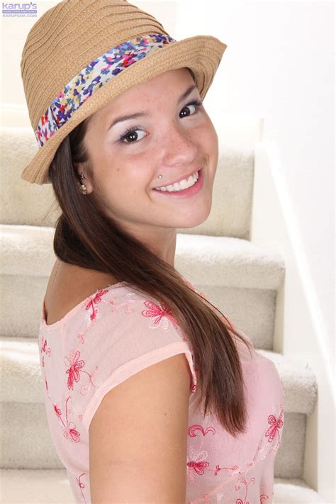 Brunette Teen Veronica Berry Flaunts Her Tits And Delicious Twat On The Stairs Coedcherry