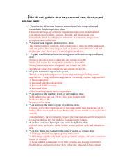 Bio Study Guide For The Urinary System And Water Bio Study