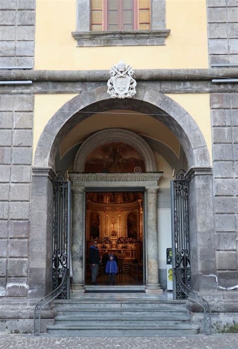 Sorrento Entrata Della Basilica Di Sant Antonino Editorial Image