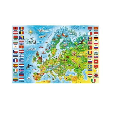 Trefl Puzzle Edukacyjne Uk Adanka Element W Mapa Europy