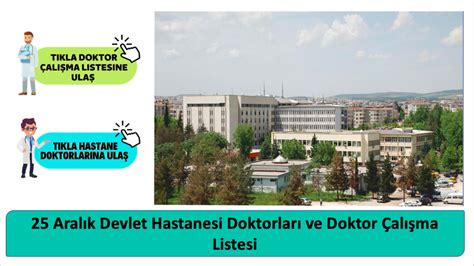 Aral K Devlet Hastanesi Doktorlar Ve Doktor Al Ma Listesi