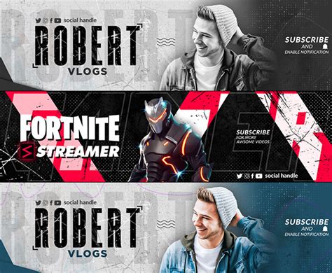 Youtube Banner Cover Channel Art Design Behance