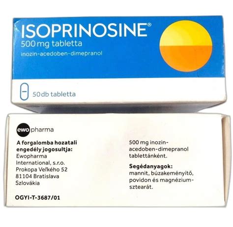 Inosine Acedoben Dimepranol Tab Isoprinosine 500 Mg At Rs 2000 Strip In