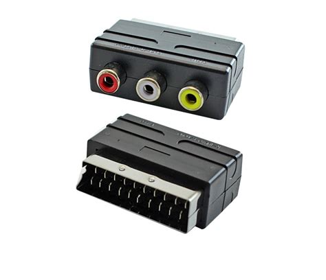 Переходник для подключения к телевизору кабелем RCA (тюльпаны) в разъем ...