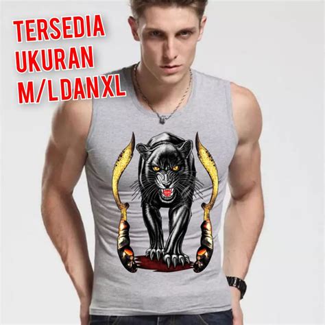 Jual Bisa Cod Asgard Singlet Motif Panther Kaos Cowok Kaos