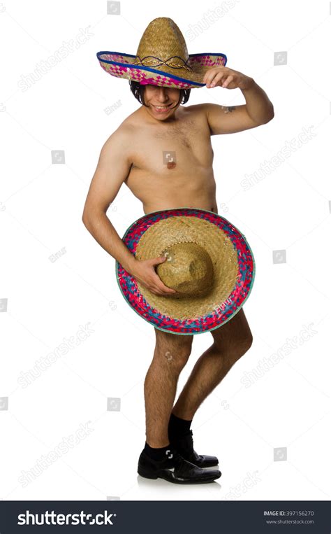 Naked Mexican Man Isolated On White Stock Photo Shutterstock