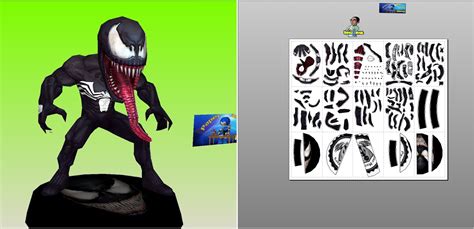 Papercraft Chibi Venom Unfold Brazil