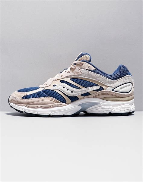 Saucony Progrid Omni 9 Trainers Beigeblue Terraces Menswear