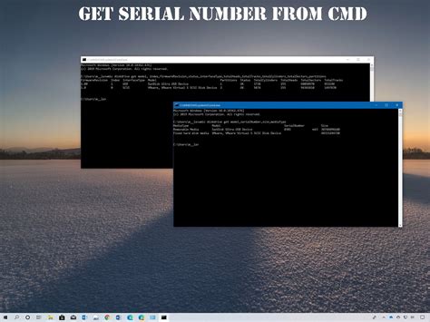 Get Serial Number From Cmd