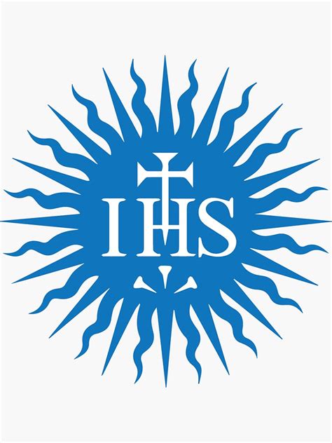 "Catholic symbol (IHS) - Jesus Christ" Sticker for Sale by shamonne ...