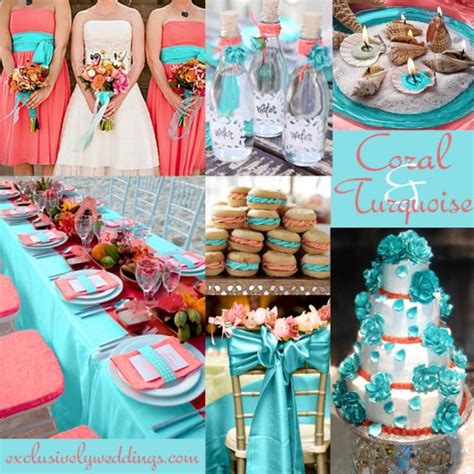 39 Coral And Teal Wedding Centerpieces Inspirations Haircutguide