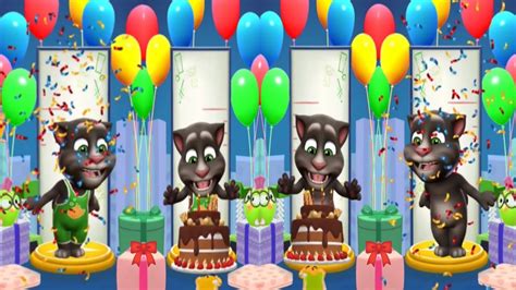 Baby Tom 🎉 Happy Birthday 🎂 My Talking Tom 2 🎀 Level 15 Vs Level 20🎈