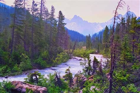 Yoho River, Yoho National Park Stock Image - Image of yoho, tallest ...