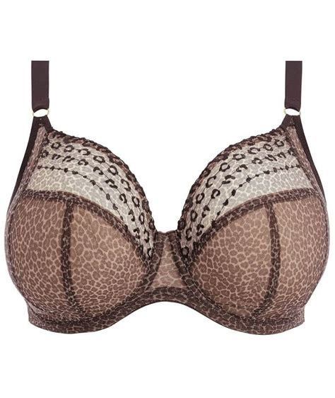 Elomi Matilda Underwired Plunge Bra - Leopard - Curvy