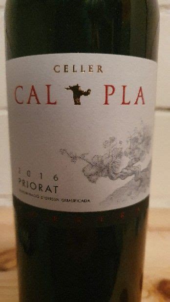 Celler Cal Pla Priorat Porrera Tinto Spain Catalunya Priorat