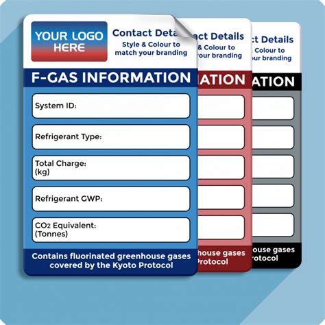 Refrigerant Identification Labels Staymarked