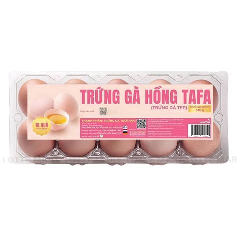Trứng Gà Hồng Tafa Hộp 10 Trứng