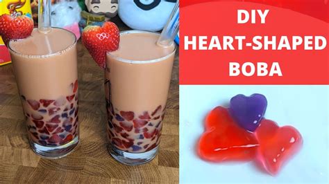 Heart Shaped Boba Diy Boba Recipe Youtube