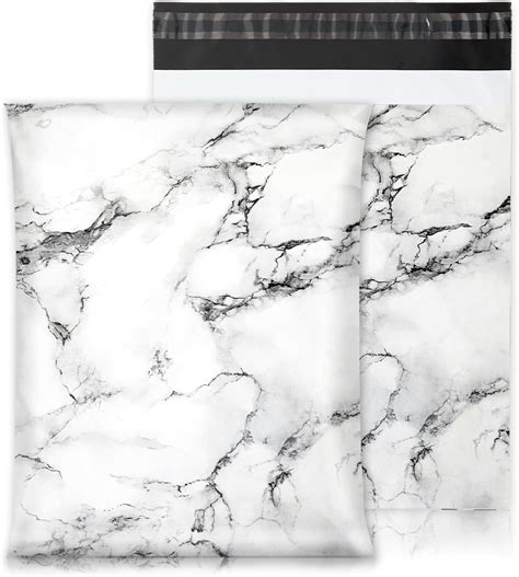 Amazon Jarthenaamcs Pcs Marble Poly Mailers X Inch Gray